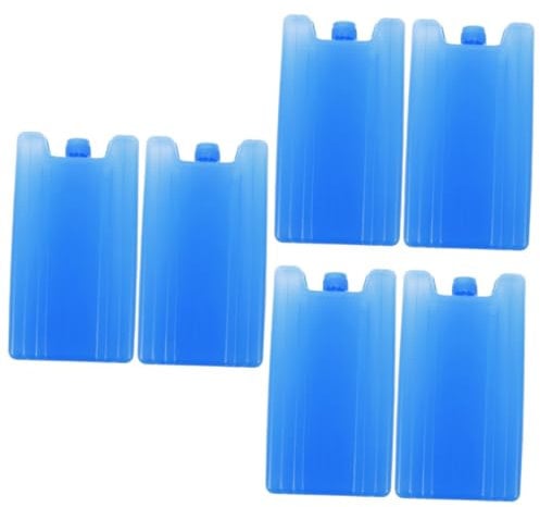 Hohopeti 6 Stück Packungen Gefrierbeutel Plastikeispackungen Eisboxen Wasserkühler für kaltes Bad kleiner Wiederverwendbarer Gefrierbehälter für Frischhaltende Eiskisten Blue