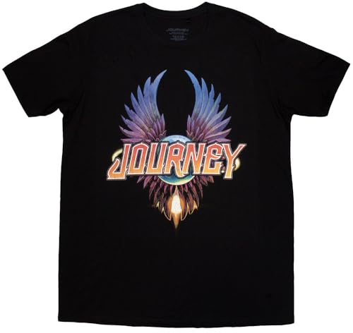 Rock Off officially licensed products Journey Classic Wings Band Logo T Shirt