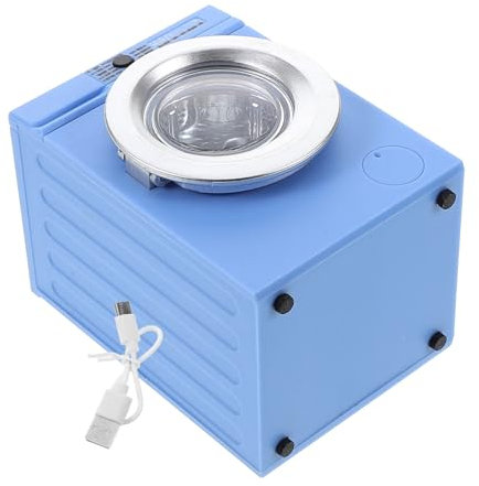 JOINPAYA Mini Lavadora De Juguete Lavadora para Casas De Muñecas Accesorio De Diseño para Dollhouse Carga Material Función De Rotación y Lavado