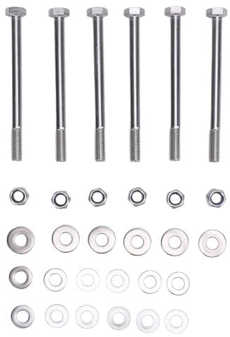 TKSE Bulkhead -Stützhalterung Bolzen, Edelstahl -Bulkhead -Halterung Bolzen Muttern Wäschern Kit Hohe Härte für Serie 2a 3
