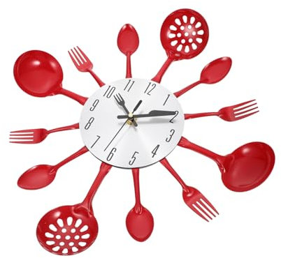 OUNONA Reloj De Pared Cocina Silencioso y Diseño Único para Decoración del Hogar