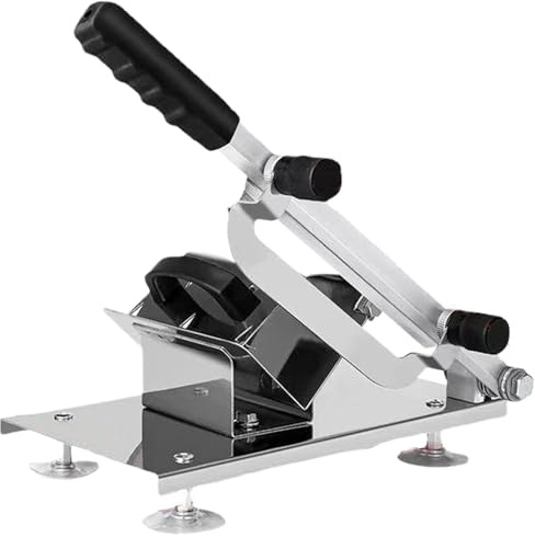 Adjustable Stainless Steel Manual Meat Slicer, Antislip Frozen Meat Cutter for Home Cooking