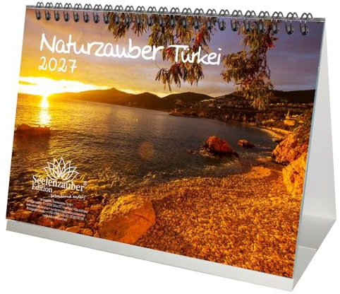 Naturzauber Türkei DIN A5 Tischkalender für 2027 Landschaft Natur Reise Strand Urlaub - Seelenzauber