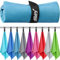 Actidry Mikrofaser Handtücher - 2 Stück - S 40 x 80 cm - Blau - Wandern, Camping und Kinder | leicht schnelltrockend und hochsaugfähig | Handtücher in 9 Farben und S M L XL Größen