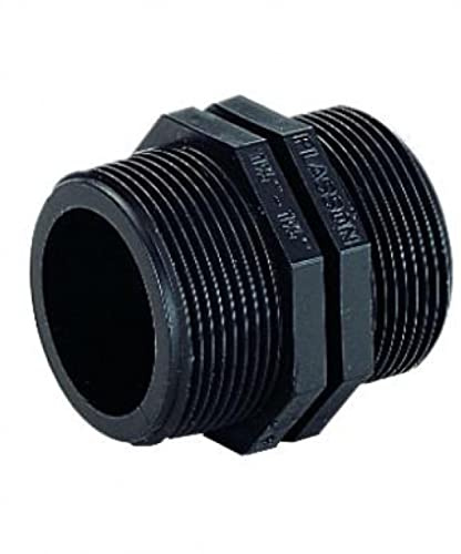 PLASSON 1 BSP Threaded Nipple - 5067 - Pack of 2