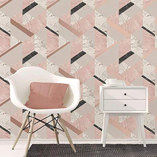 Fine Decor UK MARBLESQUE GEO ROSE