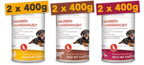 SALiNGO Hundefutter Probierpaket Nassfutter
