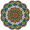Abillyn Stickerei-Kreuzstich-Set, Mandala-Blume, gestempelt mit gedrucktem Muster, Starter-Set (Mandala 1)