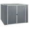 Tidyard Casetta Porta Attrezzi Capanno da Giardino in Acciaio Zincato Casetta da Giardino per Esterno 195x198x159 cm Grigio