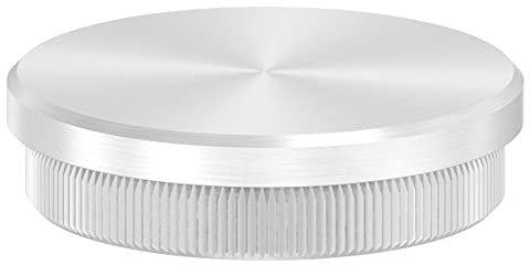 FeNau - Stopfen flach V2A Vollmaterial für Rohraußendurchmesser 50,0 mm mit Wand- bzw. Materialstärke 2,0 mm - für Innen- & Außenbereich