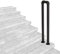 Handlauf Treppengeländer Innen Aussen Handläufe für Treppen Schmiedeeisen U-förmige Treppenhandläufe für Brüstung Treppen Balkon,Schwarz,Einfache Installation (95CM)