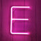 ENUOLI LED Neon Buchstaben Lichter Rosa Neonschild Leuchten Buchstaben Neonschild Batterie/USB Beleuchtete Buchstaben Neon Nachtlicht Dekor für Kinderzimmer,Hochzeit,Weihnachten,Valentinstag(E)