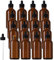 Jucoan 16 Pack 120 ml Glass Dropper Bottles, Amber Glass Bottles with Graduated Glass Eye Droppers for Essential Oils, Perfume, Leak Proof Travel Bottles for Liquids