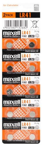 MAXELL Alkaline Alkaline 1,5 V LR41 192 X10 (abnehmbares Paar mit 2 Batterien)