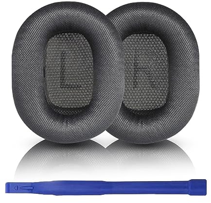 Aiivioll Ear Cushions for Airpods Max Headphones Replacement Ear Cushion Covers Made of Mesh Fabric and Memory Foam (Space Gray)
