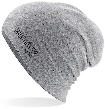 Huuraa Mütze Machu Picchu My Love Geschenk Heather Grey Machu Picchu Accessoire
