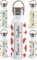 OWLBOOK Tropische Früchte Wassermelonen Trinkflasche personalisiert Edelstahl Wasserflasche für Frauen Damen - Thermosflasche [600ml] - nachhaltige Sportflasche auslaufsicher schadstofffrei | BPA