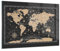 Bilder auf Glas 100x70cm Glasbild Weltkarte Jahrgang Retro Groß Wanddeko Bild im Glas Schlafzimmer Küche Deko Wandbilder Dekoration Wohnzimmer Modern Wall Decor Wand Kunstdruck Art GAA100x70-5430
