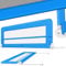 KESSER® Bettgitter 200 cm Bettschutzgitter Kinderbettgitter für Kinder Babybettgitter Klappbar, Tragbar, Kinderbett Kinderbettschutzgitter Rausfallschutz, Bett & Elternbett hoch: 42 cm, Blau