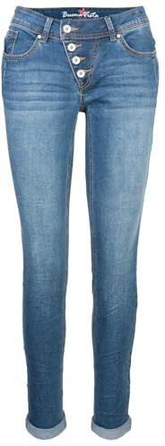 Buena Vista Jeans Malibu Stretch in Blau, Größe S