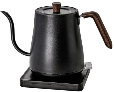 Electric Gooseneck Kettle, Pour-Over Coffee and Tea Kettle, Stainless Steel Water Boiler Quick Heating, Auto Shut-Off and Boil-Dry Protection, UK Plug