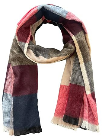 ZSUN Viskose Winterschal, Frauen weich lässig Schal, cod. 2113 (Bordeaux)