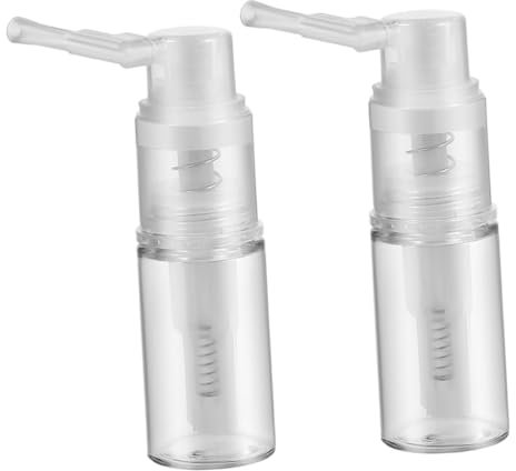 Beavorty 2stücke Puder-sprühflasche Klare Puderspray-flasche Mit Düse Für Trockenes Haar Pudersprüher Für Salon Und Reisen Wiederverwendbar