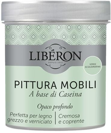 Libéron Pintura Muebles a base de Caseína Verde Aguamarina 0.5 L