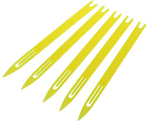 Nettoppo 5 StüCk 2 Gelbe Kunststoff-Fischernetz-Reparatur-Nadel-Shuttles