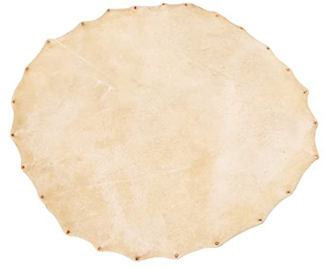 CFTGIW Trommelfell aus Ziegenleder für Bongo-Schamanen-Trommeln, Djembe-Ersatzteile, Zubehör, 36 Cm Durchmesser, Djembe und 13 PERFEKTE Dünne Schamanen, Verwendet, Passendes Instrument: 8 Trommeln,