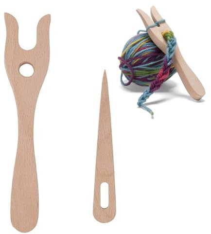 2 Stück Strickgabel,Strickgabel Für Kinder,Holzstricknadel,Strickgabel Holz,Strickwerkzeuge Aus Holz,Handgefertigte Strickgabel,Diy Webwerkzeuge Für Kreative Flecht Und Strickarbeiten