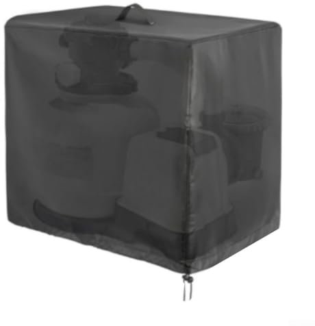 Copertura impermeabile per filtro a sabbia per piscina, in tessuto Oxford 420D, per pompa Intex trasparente, per protezione contro gli elementi aggressivi, 55 x 50 x 62 cm