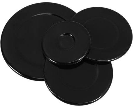 SEWACC 4 piezas Tapas de para Quemadores de Gas Cabezas de Estufa Accesorios para Cocina Diseño y Elegante Compatible Mayoría de Estufas de Gas