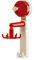 Kitchen Utensil Storage for the Wall, Wall Mounted Rotating Kitchen Aid Organiser, Rustproof Suction Cup Storage with Stable Adhesion for Ladle, Spatula, Spoon, Spaghetti Server, Storage