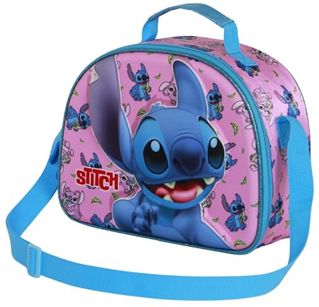 Disney Lilo and Stitch Surprise-3D Lunch Bag, Blue, 26 x 20 cm