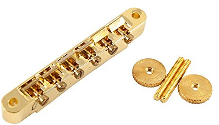 ABR-1 Bridge Wired W/Brass Saddles W/Hardware (US MADE) Gold