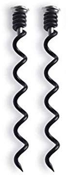 Bestutensils Tige spiralée de remplacement pour tire-bouchon, Acier anthracite, Lot de 2