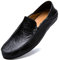 Unitysow Mocassini Uomo Pelle Estivi Pantofole Casual Eleganti Slip On Scarpe da Guida Scarpe da Barca Classic Loafers Nero 42EU