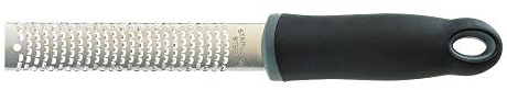 Barfly Mercer Culinary Zesteur en acier inoxydable, poignée noire, étroit