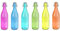 BOTTIGLIA IN VETRO COLORATA 1000 ml - colori assortiti