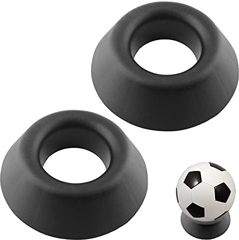 Zorfeter 2 soportes de bola para guardar pelotas de deporte, plástico, color negro, para baloncesto, fútbol, rugby, voleibol