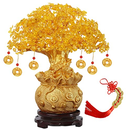 Eterspr Albero dei Soldi Feng Shui, Bonsai Oro Albero della Fortuna, Albero dei Soldi Feng Shui, per Home Office Decorazione del Negozio