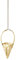 Georg Jensen Urlaubskegel Ornament Gold Platted Messing von Sanne Lund Traberg