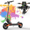 JOYOR S5 Trottinette Electrique Adulte Professionelle Autonomie 50KM Moteur 600W Batterie 48V 13Ah Trotinette Electrique Ultra Legere Pneus Tout Terrain Double Suspension Scooter Electrique Adulte