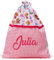 Nenel Mochila infantil de cordones Personalizada - Macuto de merienda bordada - Mochila de cuerdas con nombre - Bolsa de cuerdas - Sky y Everest (Rosa)