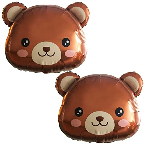 Bear Balloons Teddy Bear Foil Balloons Kids Birthday Party Baby Shower Decorations 2pcs