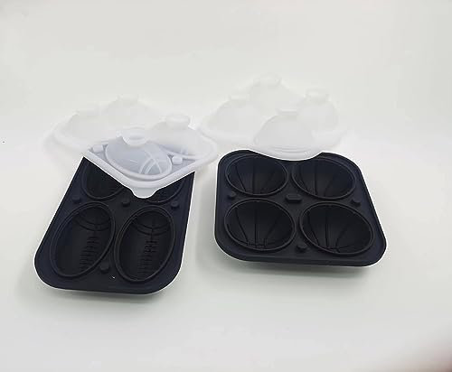 3D American Football Basketball DIY Ice Maker Mold Whiskey – Backen, Schokolade, Süßigkeiten und Harz Pudding Form Bar Küche Werkzeuge