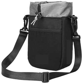HKYBCF Fahrrad-Lenkertasche, Radfahren, Wasserflasche, Trägertasche, MTB, Fahrrad, Wasserkocher, Tasche, REIT-Lenkertasche (Color : Black)
