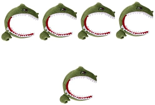 Abaodam 5st Foto Stirnband Geformtes Haarband Stirnband Mit Kuhohren Flossenstirnbänder Kroko-stirnband Haarschmuck Neuartiger Krokodil-haarreifen Kuh-stirnband Stoff Hai-hut Tier Kind