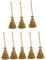 Wedhapy Witch Decorations Halloween Witches Broomstick Witches Broom Sticks Mini Faux Brooms Straw Craft Decorations Halloween Party Witch Accessories 8 Pieces